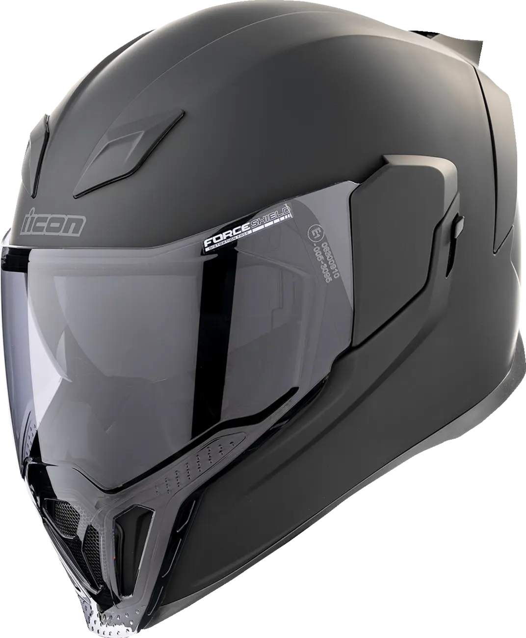 Icon Airflite Dark Integralhelm, Mattschwarz
