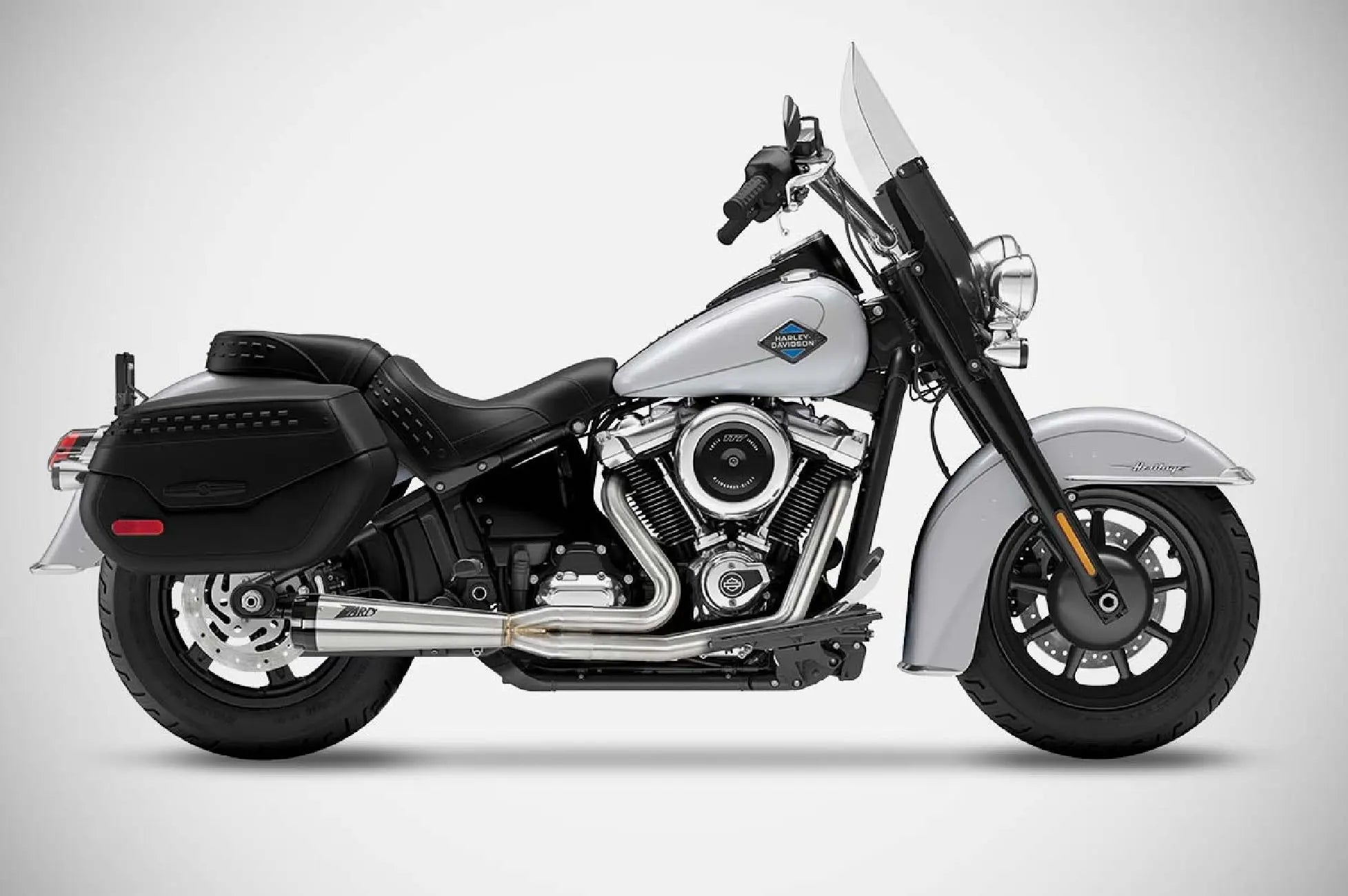 Zard 2:1 Komplettauspuffanlage für HD Softails (poliert)