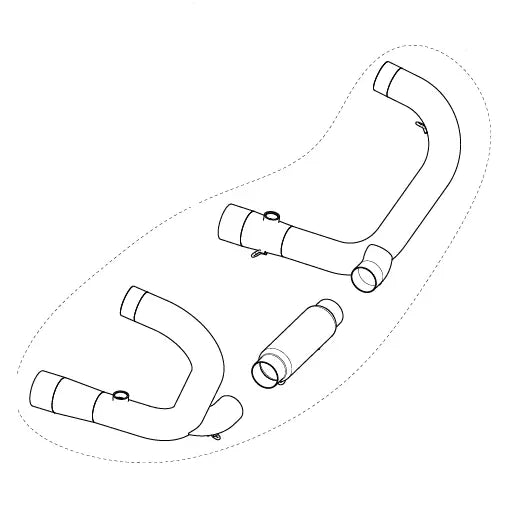 Akrapovic H-B12R4 Krümmer für BMW R Ninet 14-16