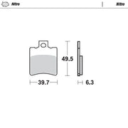 Moto-master Roadpro Sinter-Rollerbremsbelag - Sintermetall