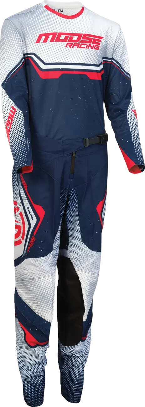 Moose Offroad Jugend-Qualifikationstrikot – Blau/Rot/Weiß