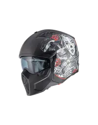 Premier Helmets Subverter Dual Sport Helm, Mattschwarz