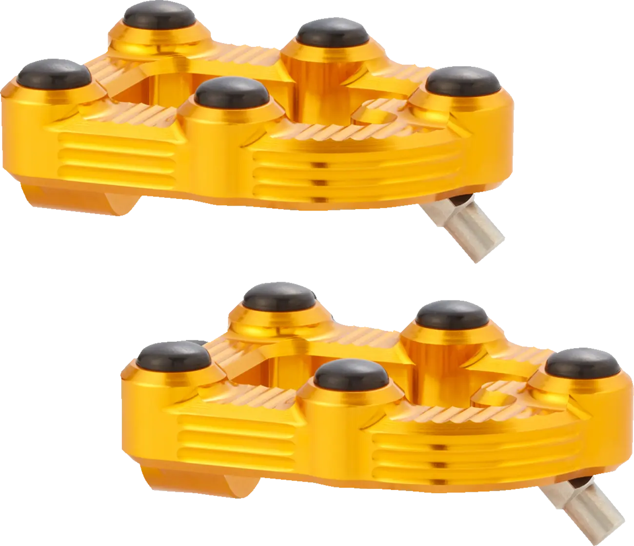 Arlen Ness MX Fußrasten – Goldfarbenes Billet-Aluminium