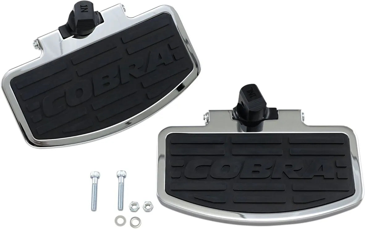 Cobra Classic Trittbrett-Set - Schwarz/Chrom