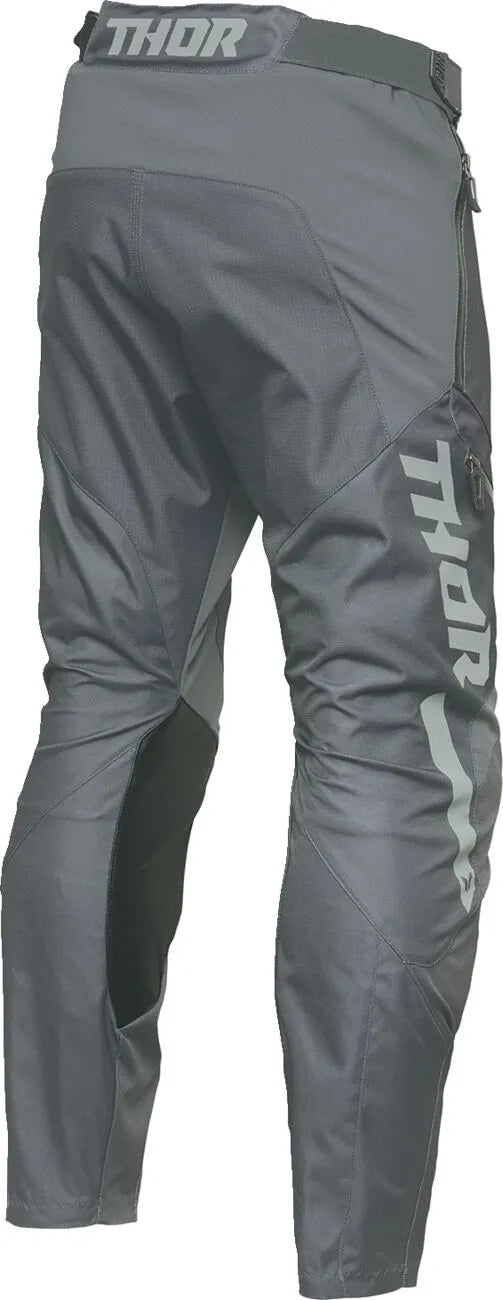 Thor Terrain Dual-Sport-Hose mit integriertem Staufach – Schwarz/Hellgrau/Anthrazit