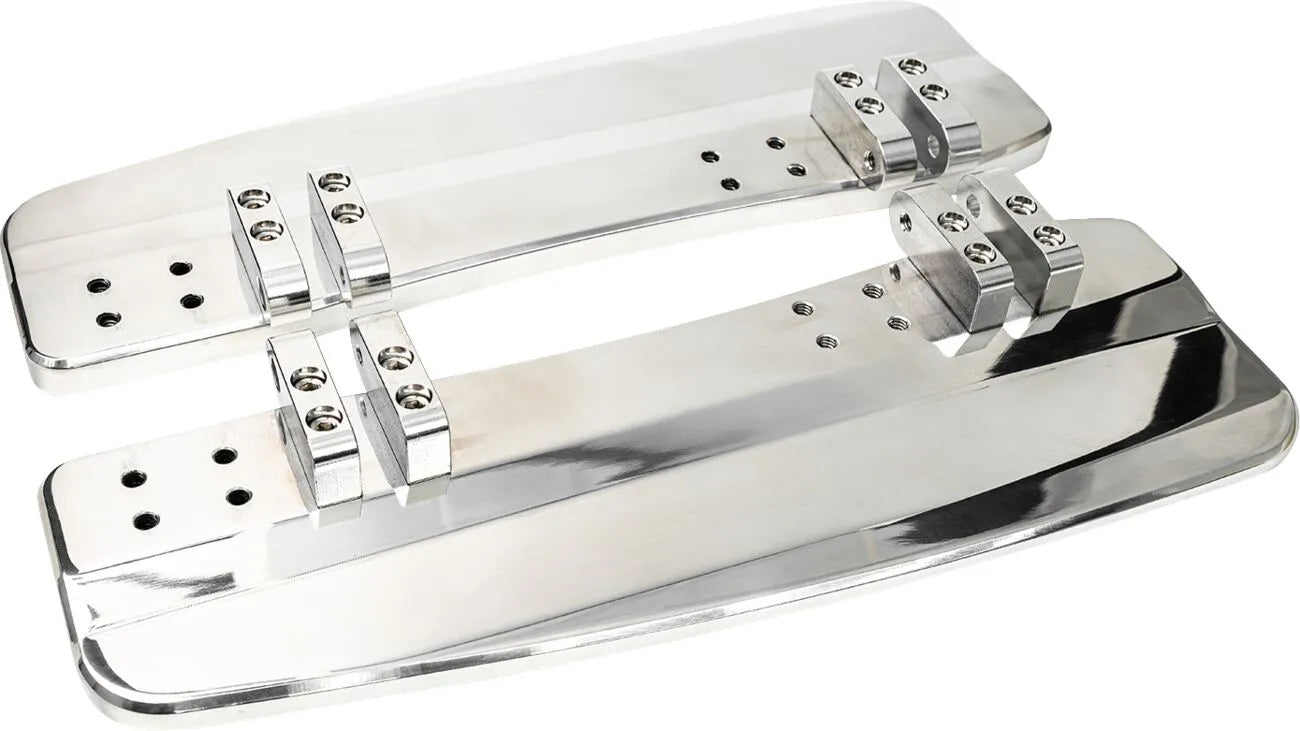 Slyfox Fahrer-Trittbretter – Schwarzes Billet-Aluminium