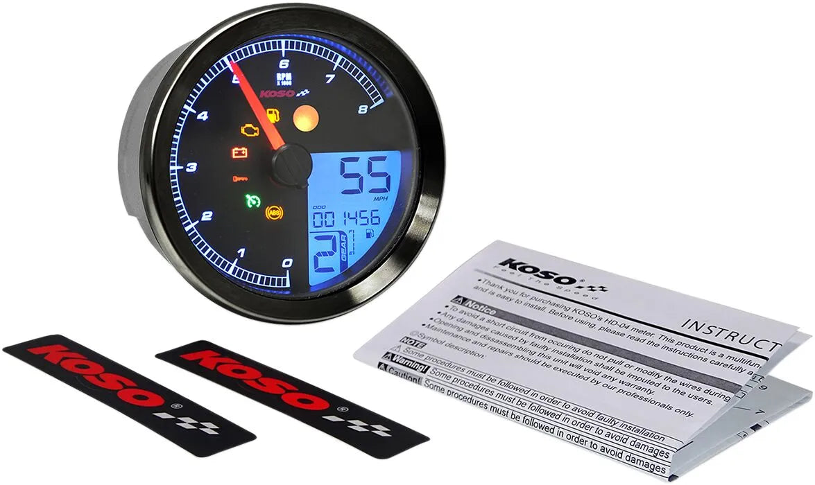 Koso HD-04 Tachometer/Drehzahlmesser