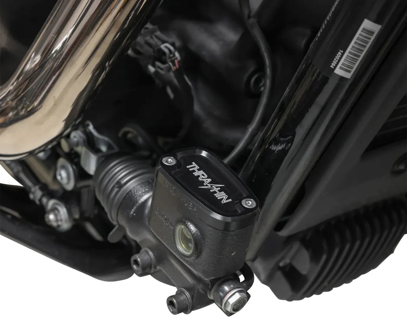 Bremsflüssigkeitsbehälterdeckel von Thrashin Supply Co. – Schwarz