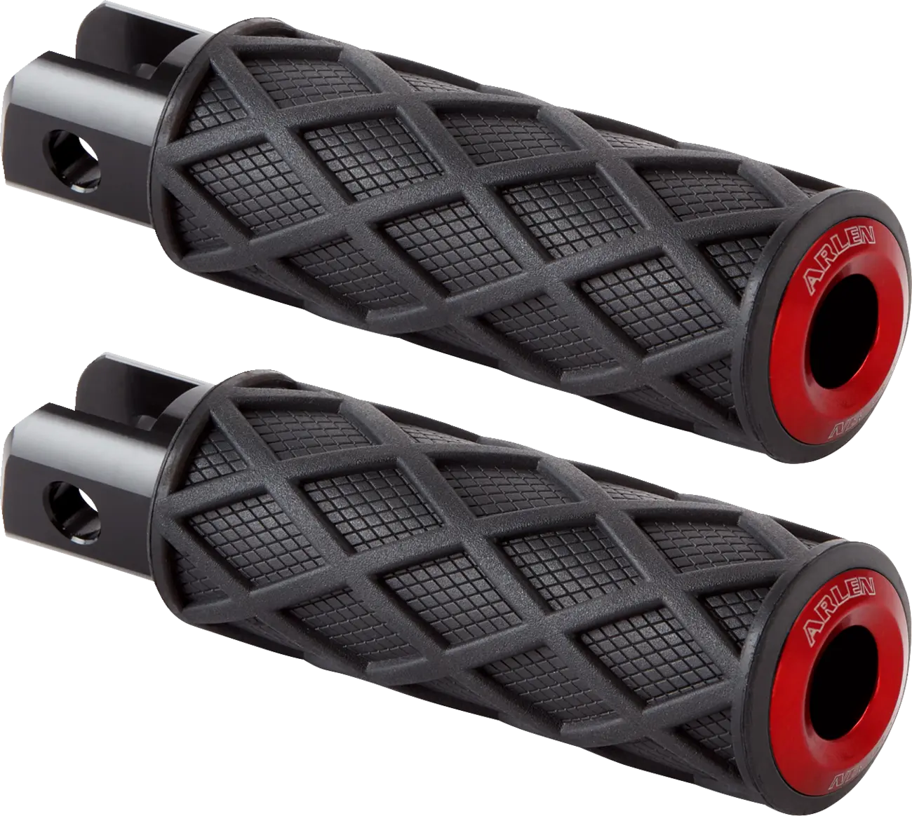 Arlen Ness Diamond Fußrasten - Schwarz/Rot