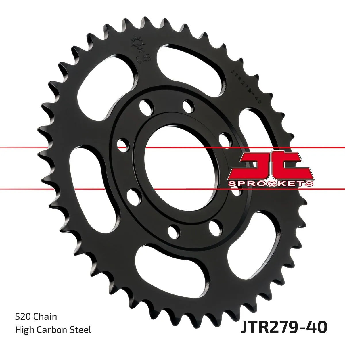 JT Sprockets Stahl-Kettenrad hinten 520-40 Zähne