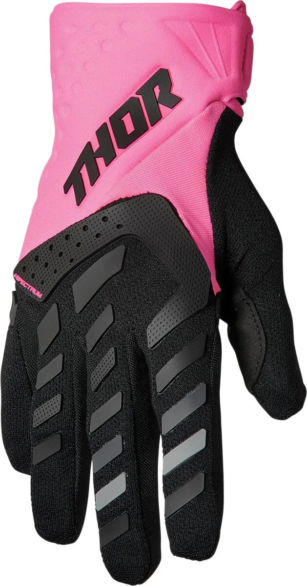 Thor Spectrum MX Damenhandschuhe – Schwarz/Fluoreszierendes Pink