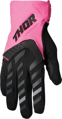 Thor Spectrum MX Damenhandschuhe – Schwarz/Fluoreszierendes Pink