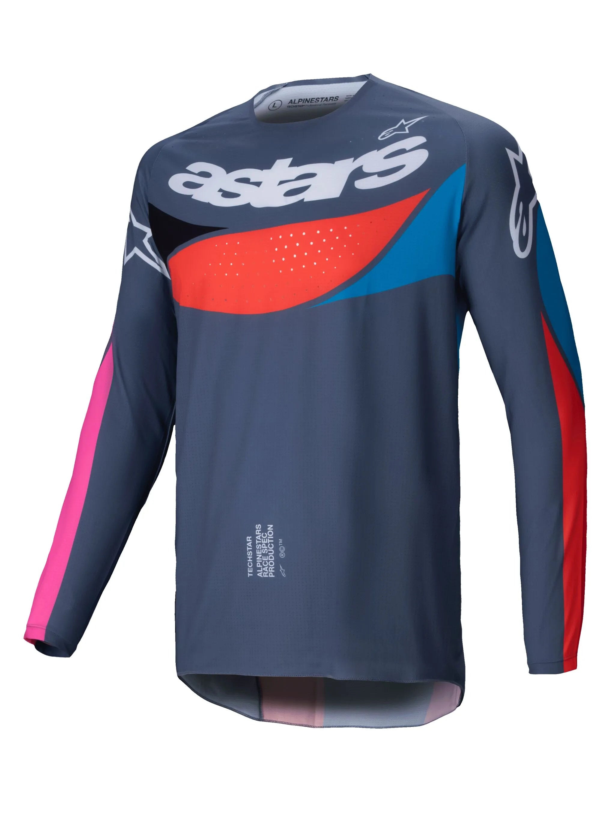 Alpinestars Techstar Dreem Jersey – Pink, Rot, Schwarz, Blau, Grau