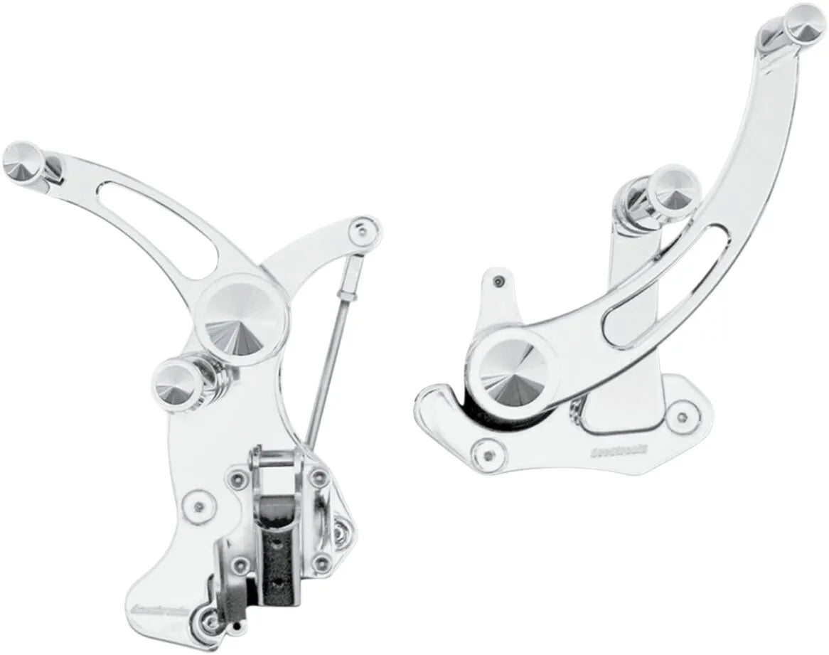 Accutronix Vorverlegte Fußrasten – Chrom-Finish