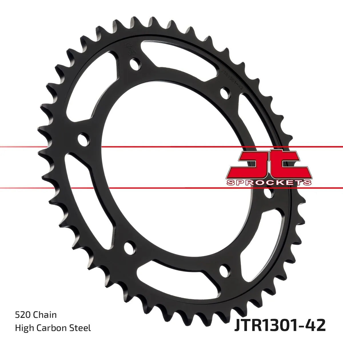 JT Sprockets Stahl-Kettenrad hinten 520-42 Zähne