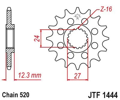 Jt Sprockets Vorderradritzel 520