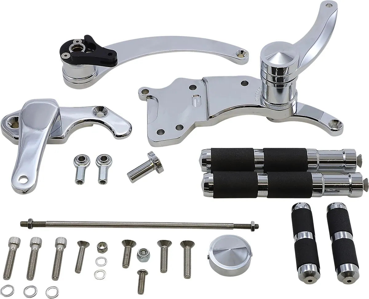 Accutronix Vorverlegte Fußrasten - Chrom/poliert