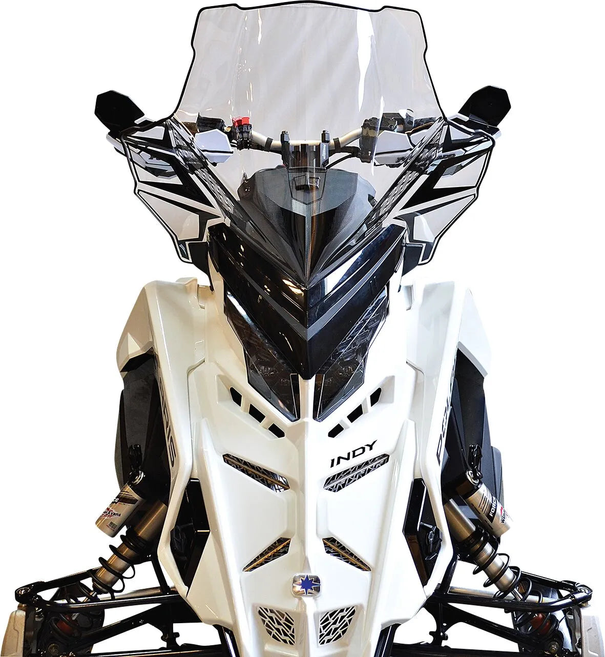 Powermadd Windschutzscheibe – Vollständig ausgestelltes Design