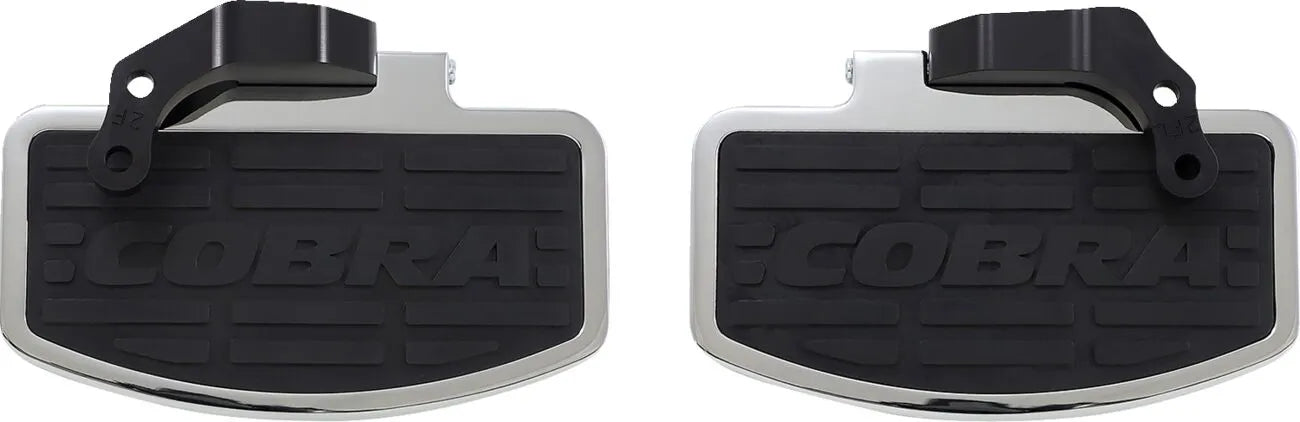 Cobra Classic Trittbrett-Set - Schwarz/Chrom