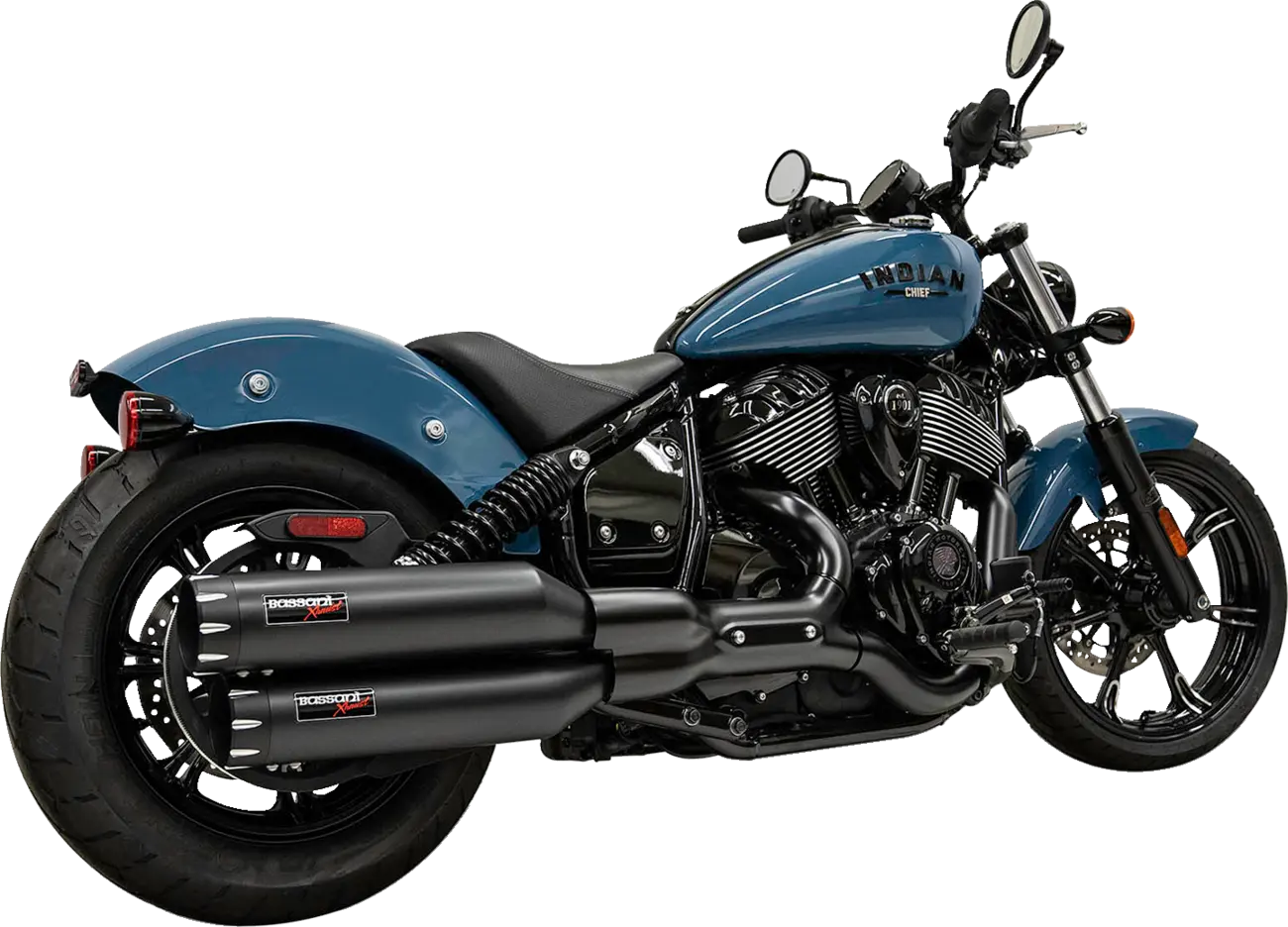 Bassani Xhaust 4" Slip-on-Schalldämpfer in Schwarz