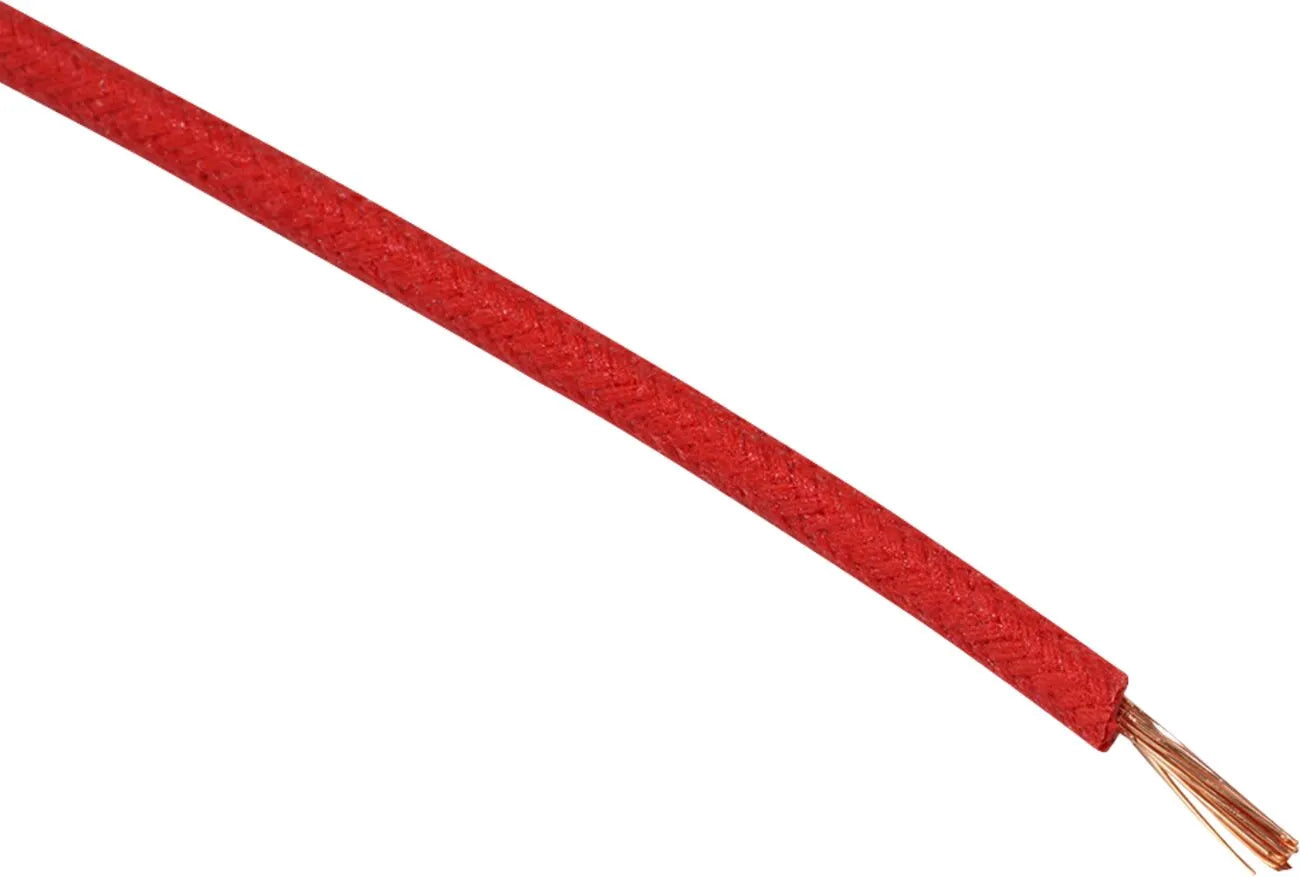 Namz Textilummanteltes Anschlusskabel – 16 AWG Rot