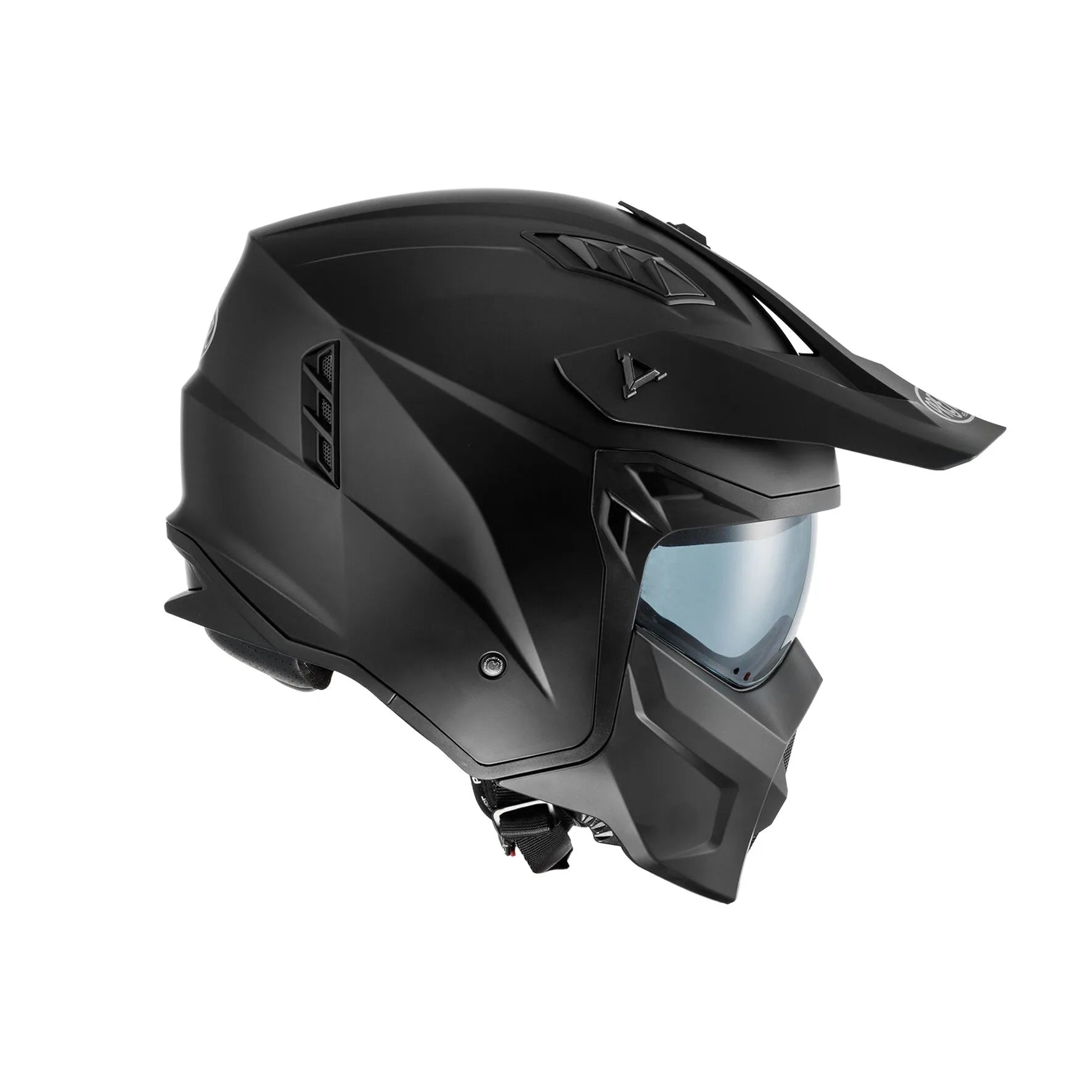 Premier Helmets Subverter Dual Sport Helm, Mattschwarz