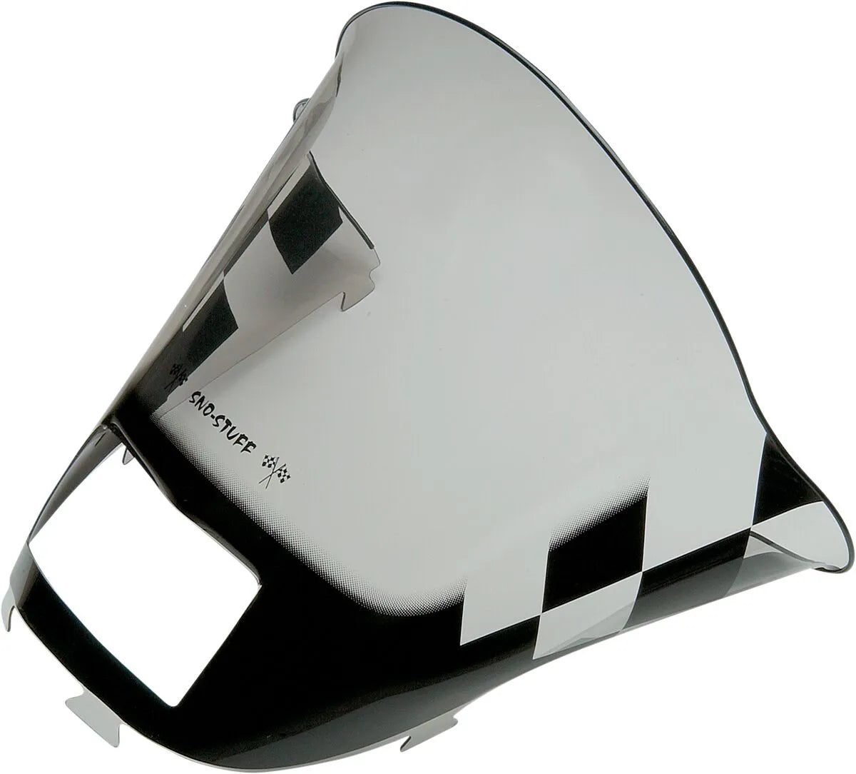 Sno Stuff Schneemobil-Windschutzscheibe - Schwarz kariert