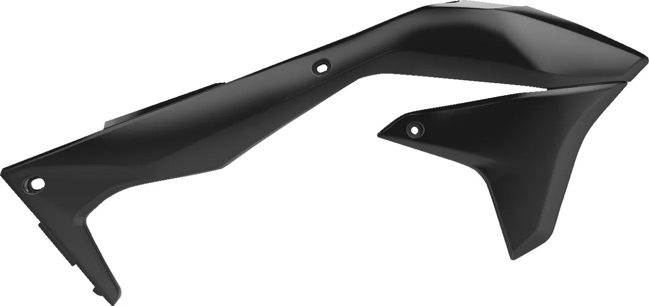 Polisport Kühlerabdeckungen für Kawasaki - Schwarz