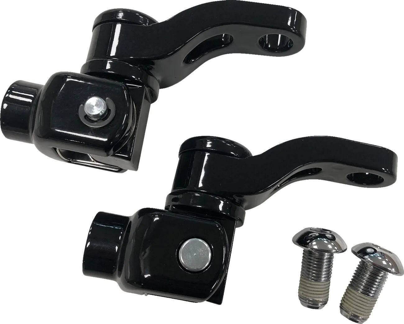 Drag Specialties Soziusfußrastenhalterung – Verstellbar, Schwarz