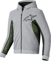 Alpinestars Chrome Air Sport Hoodie – Schwarz/Melange-Grau/Gelb