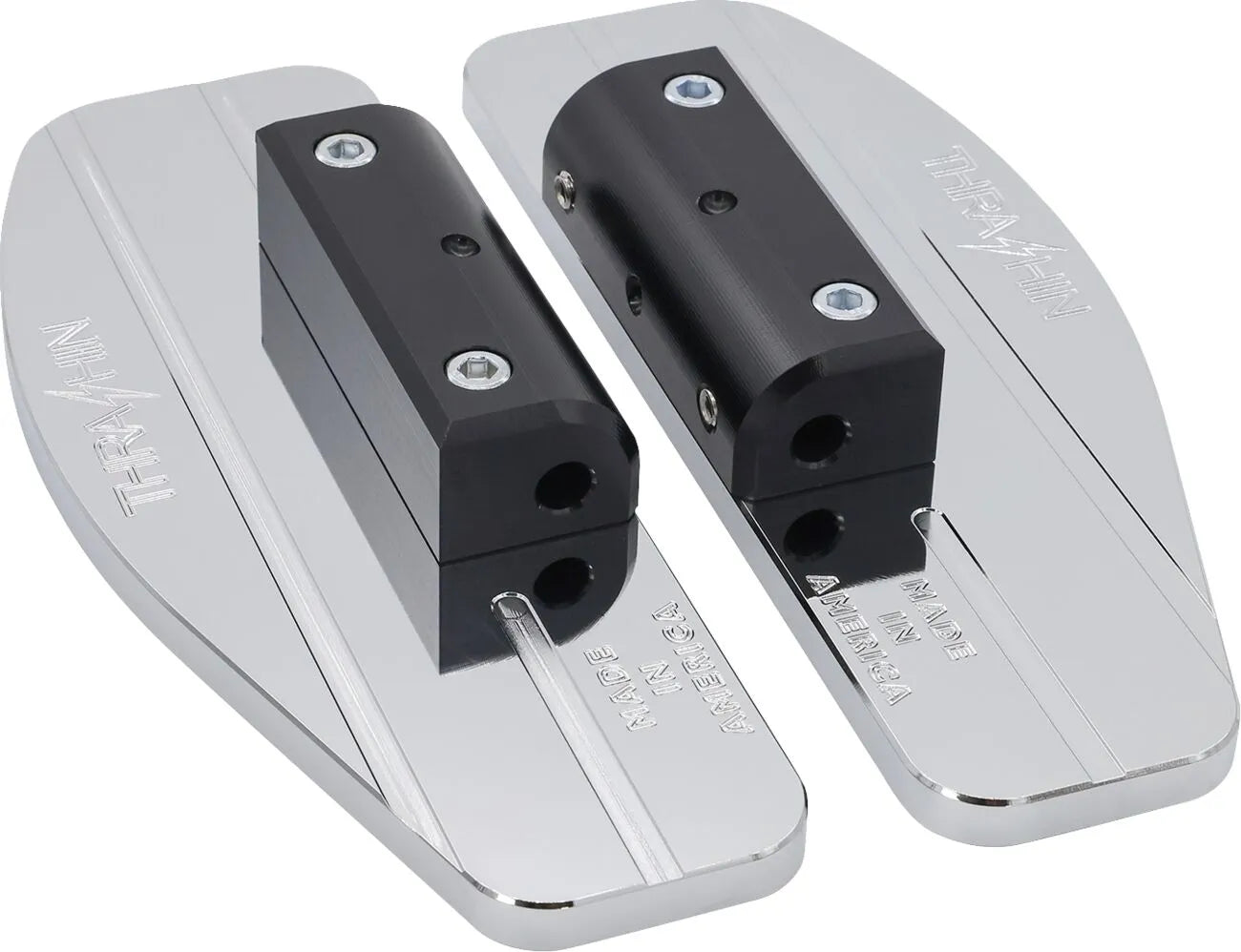 Thrashin Supply Co. Mini-Fußrasten – Chrom