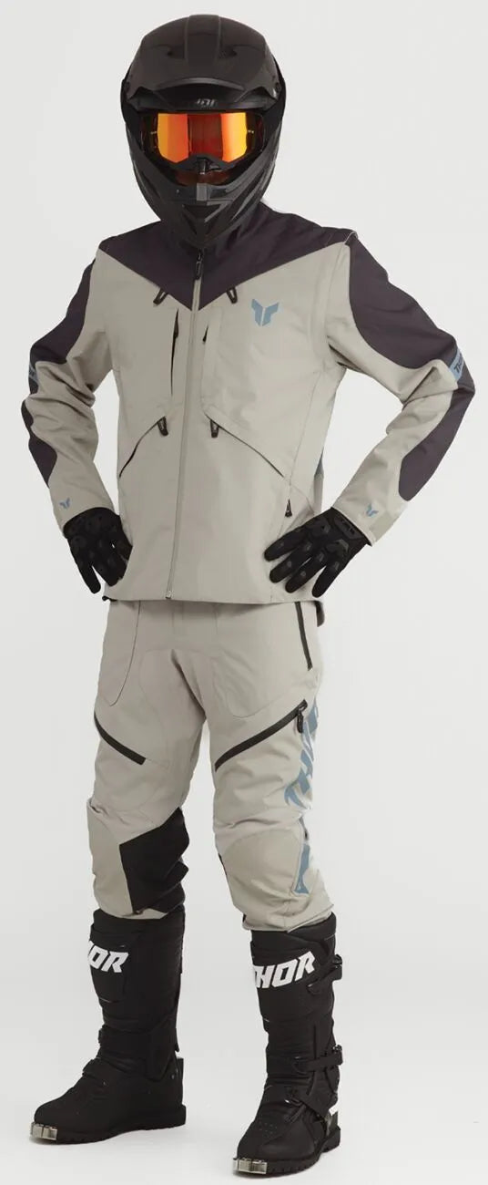 Thor Terrain Dual-Sport-Hose mit integriertem Stauraum – Schwarz/Sand