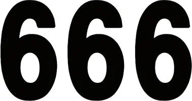 Factory Effex Pro Nummernschildgrafik - Schwarz 5"