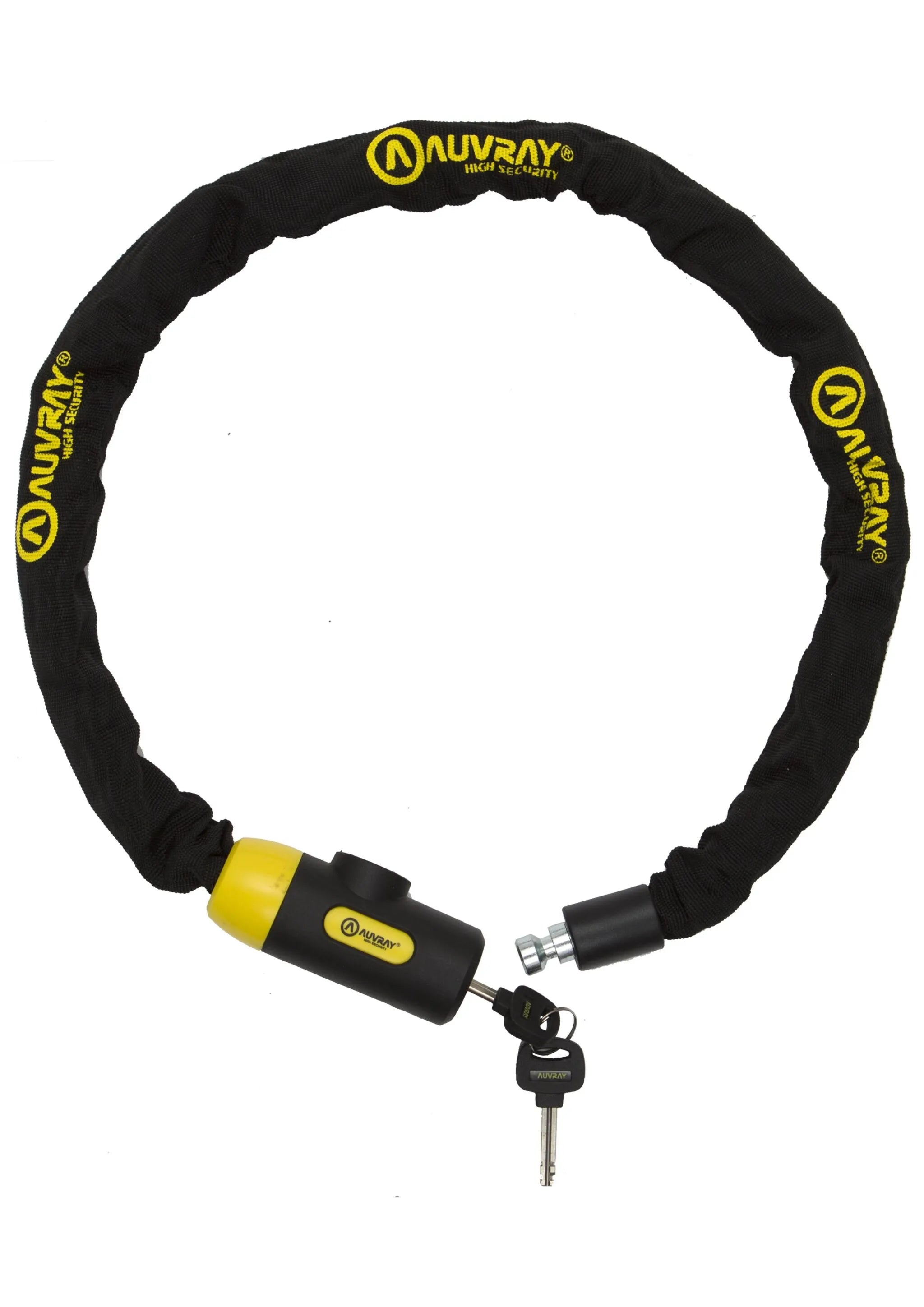 Auvray C-Block-Kettenschloss mit integriertem Vorhängeschloss