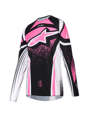 Alpinestars Stella Techstar Nomur Damen-Trikot – Schwarz/Rosa/Weiß