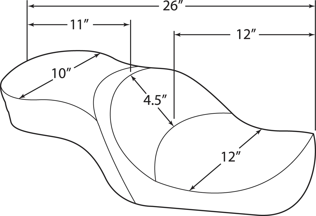 Drag Specialties Flacher Tourensitz
