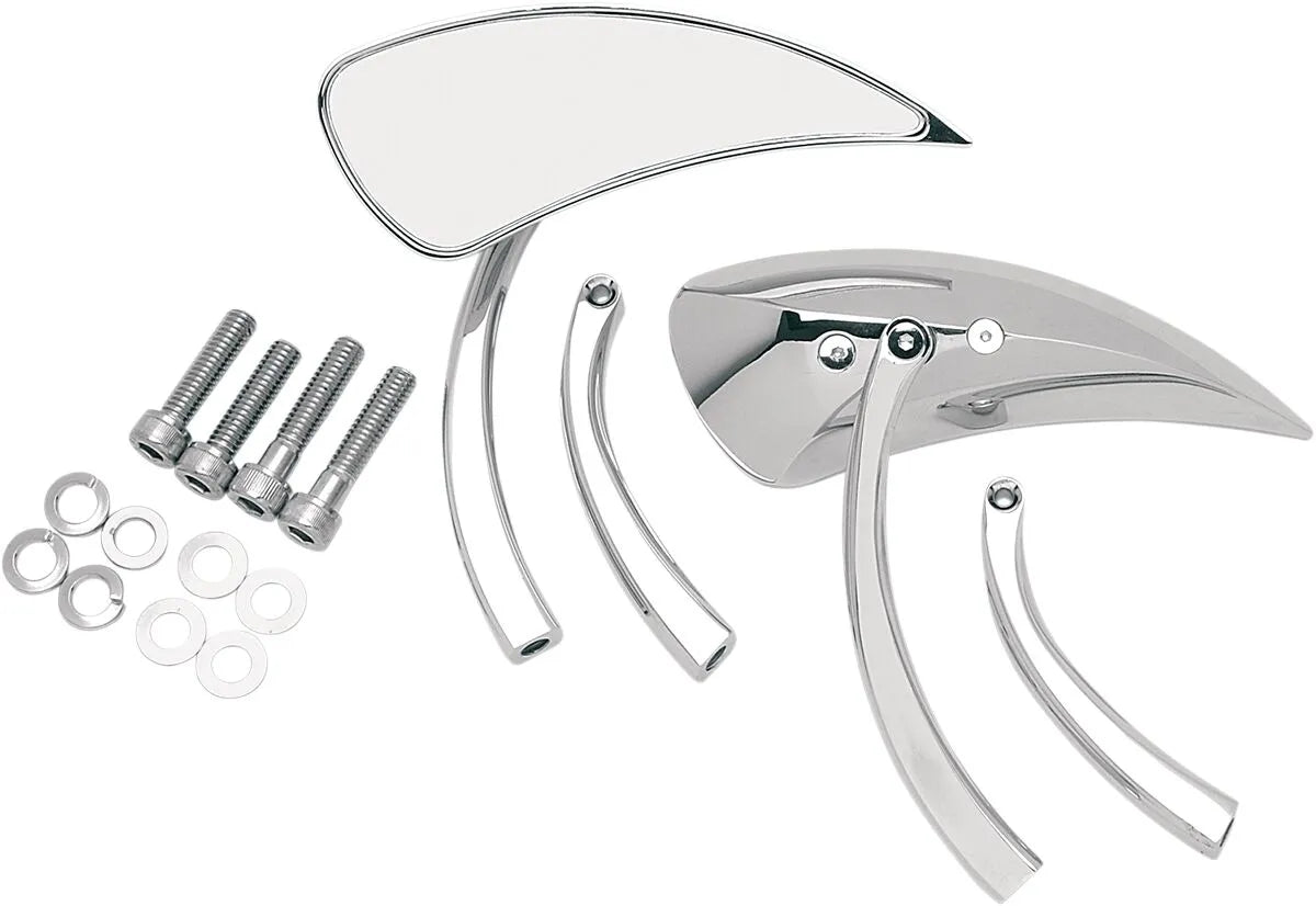 Drag Specialties Tropfenförmige Spiegel - Chrom