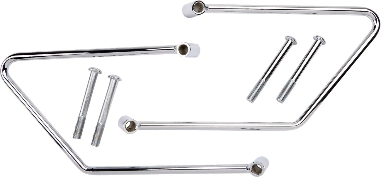 Verchromte Satteltaschenhalterungen