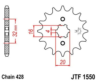 JT Sprockets Ritzel vorne - 15 Zähne