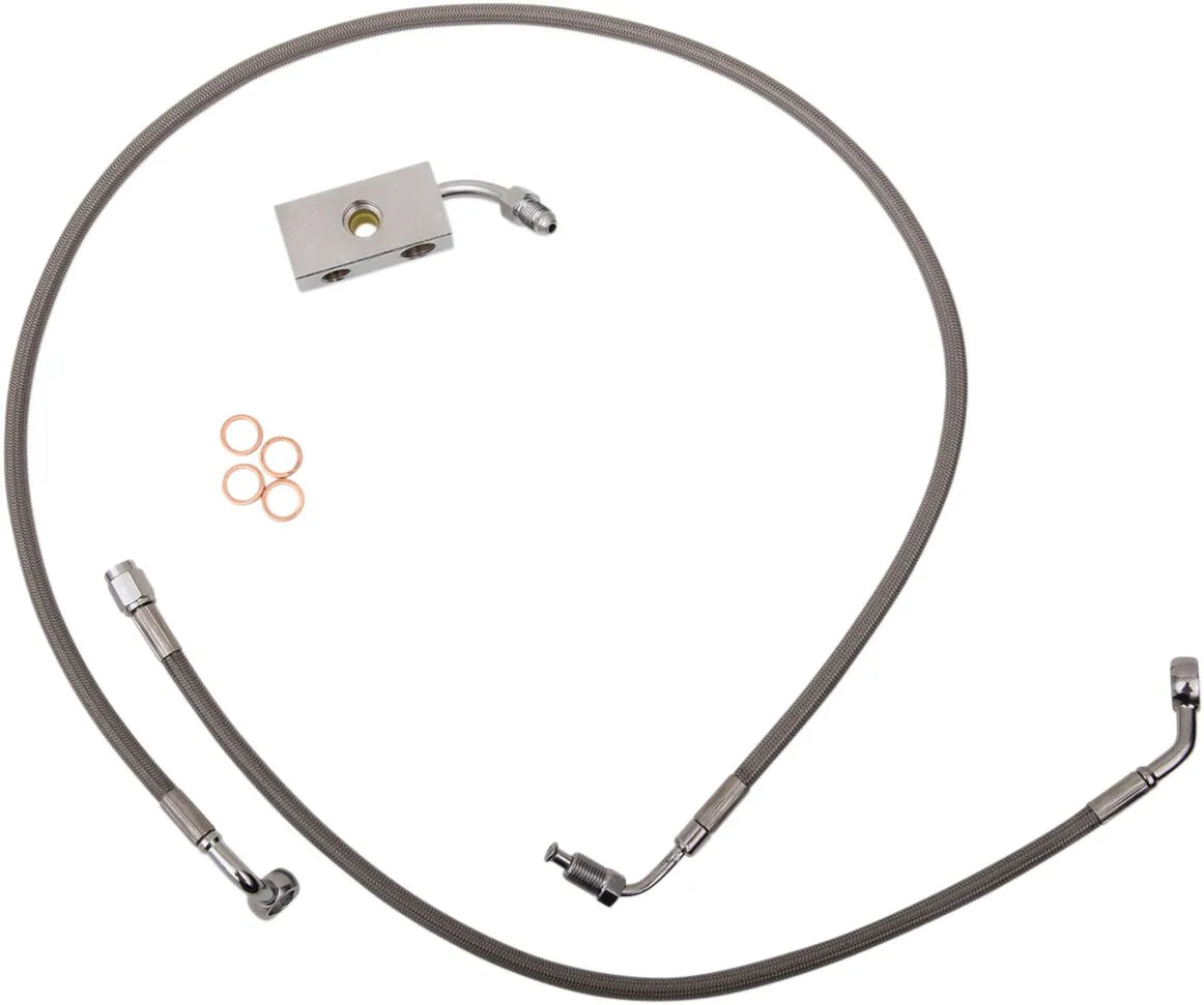 La Choppers Edelstahl-Bremsleitungssatz mit ABS