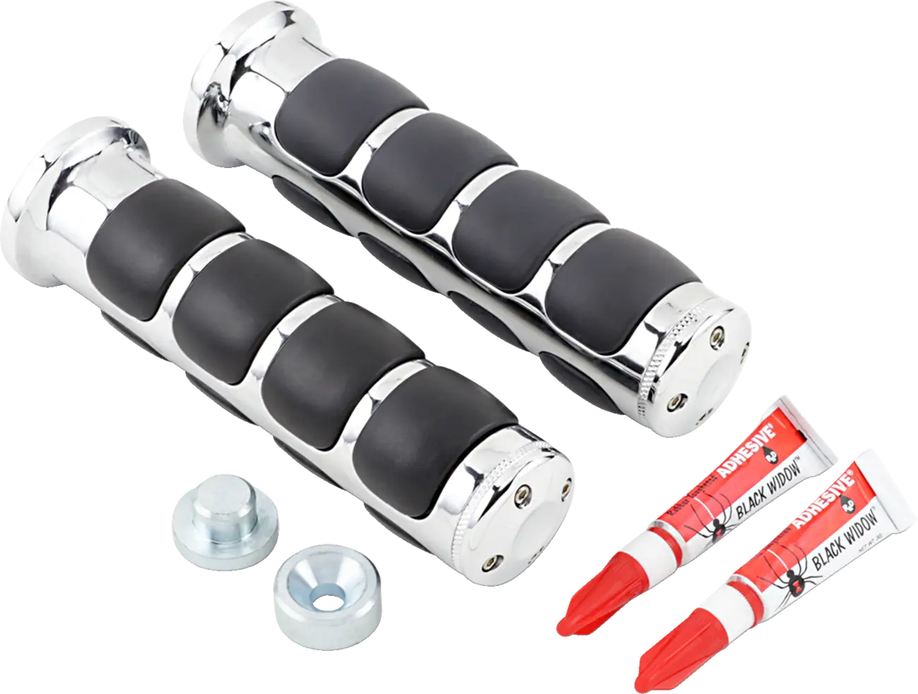 Kuryakyn Iso Griffe – 1" Lenker, Chrom/Schwarz