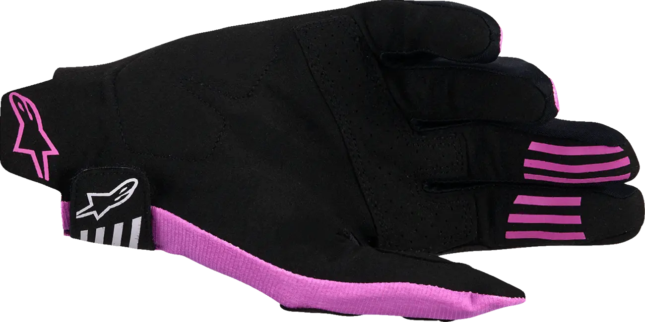 Alpinestars Techstar Rennhandschuhe – Schwarz/Lila/Hellgrau