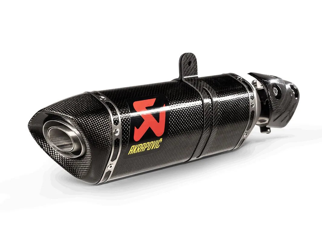 Akrapovic Slip-on-Schalldämpfer mit Endkappe aus Kohlefaser
