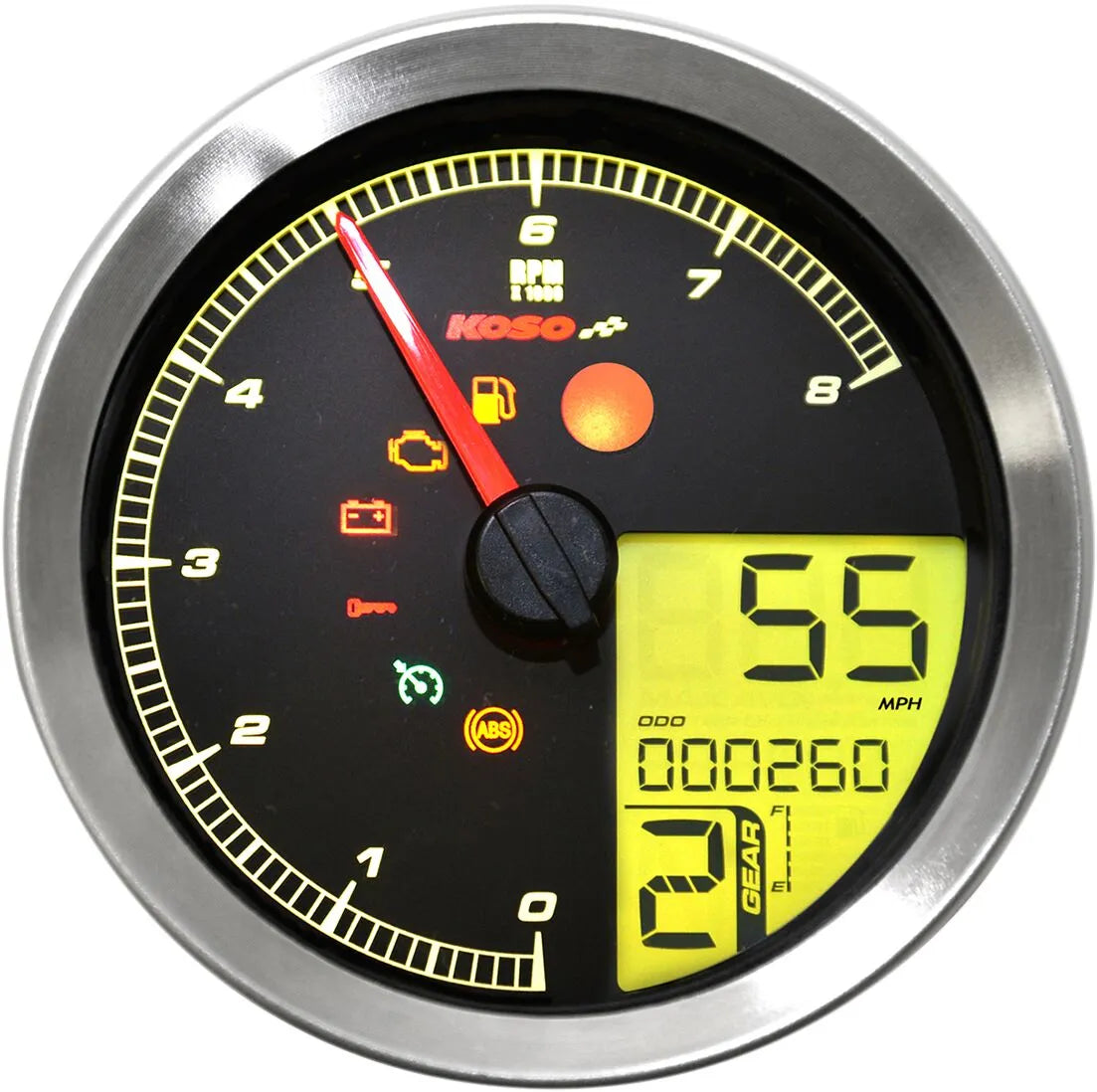 Koso HD-04 Tachometer/Drehzahlmesser