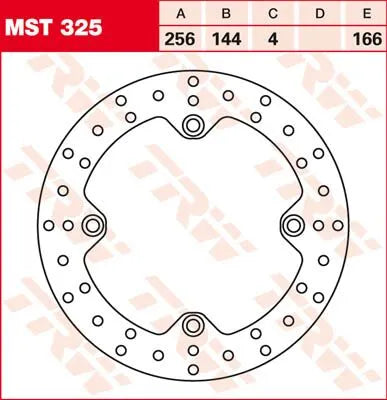 TRW Runde, feste Bremsscheibe für 250-299 mm Anwendungen