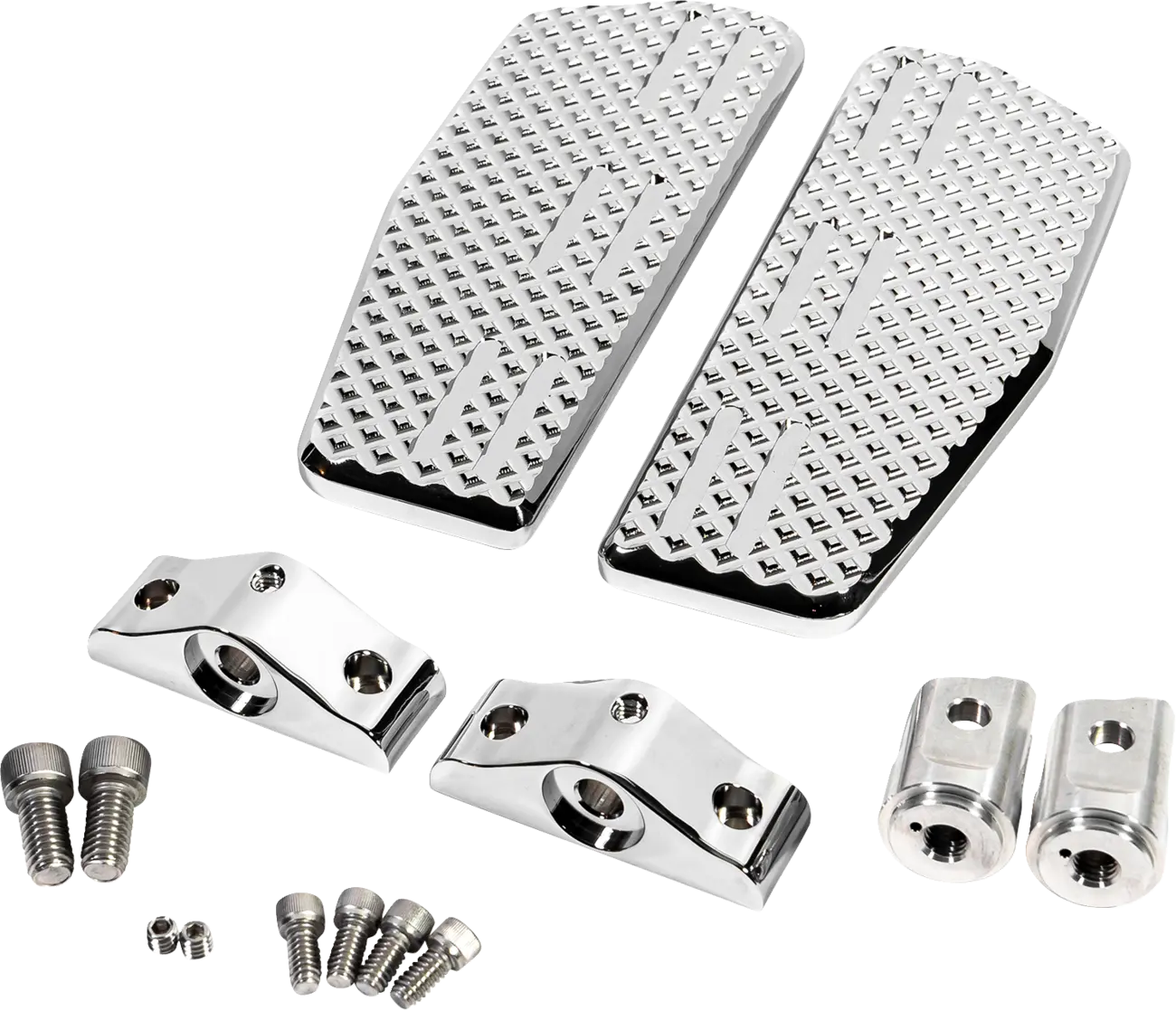 La Choppers Mini-Trittbretter – Verchromtes Billet-Aluminium