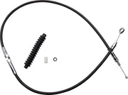 Drag Specialties Hochleistungs-Kupplungszug, schwarzes Vinyl