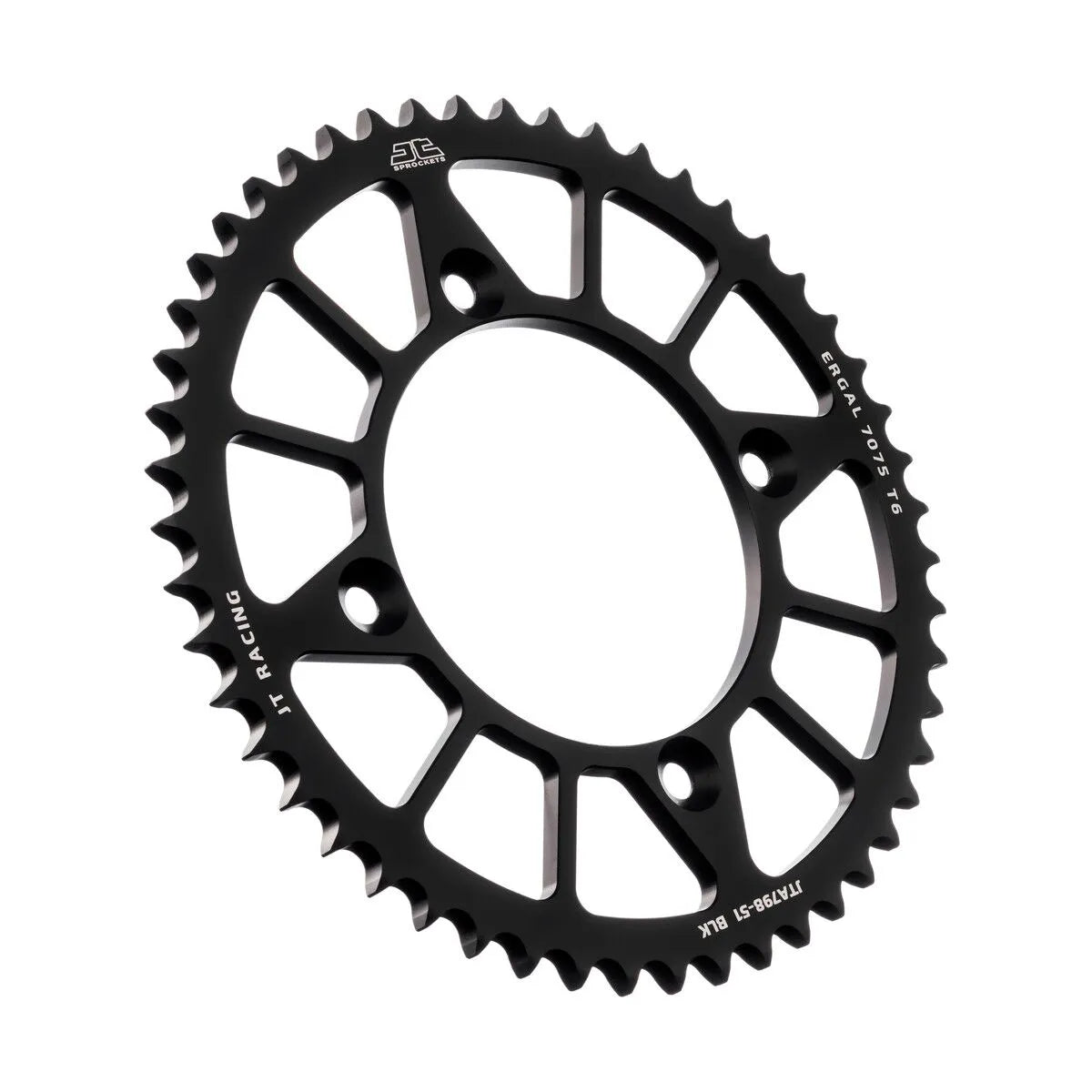 JT Sprockets Aluminium-Kettenrad hinten, 51 Zähne, schwarz