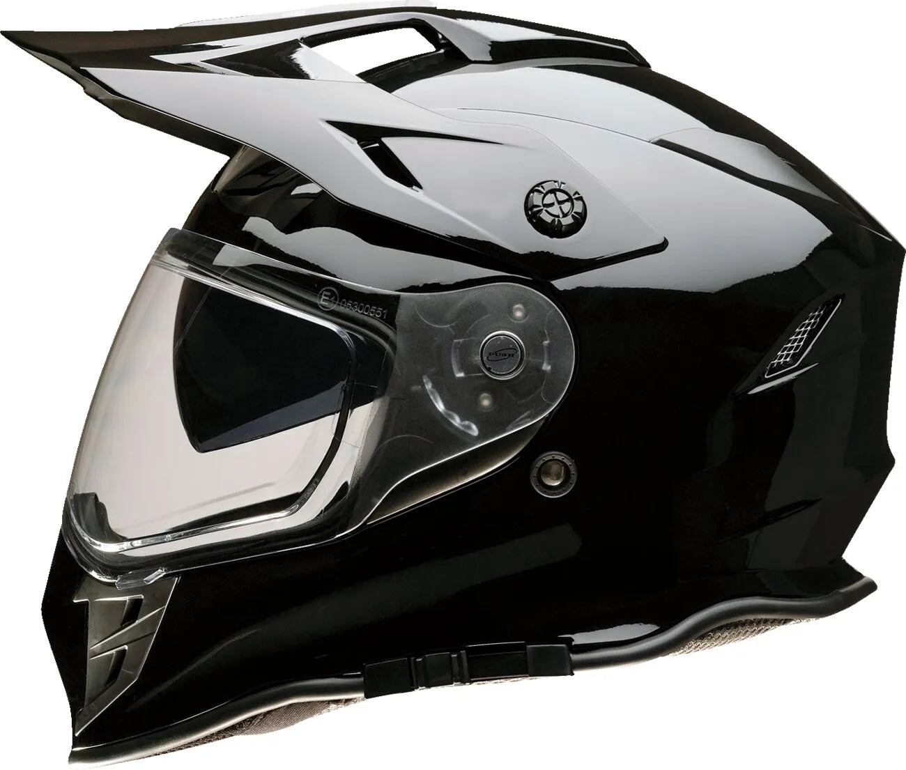 Z1r Range 2.0 Helm – Dual Sport Schwarz Glanz