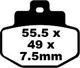 EBC SFA Serie Organische Scooter-Bremsbeläge